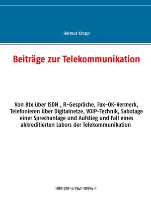 cover image of Beiträge zur Telekommunikation